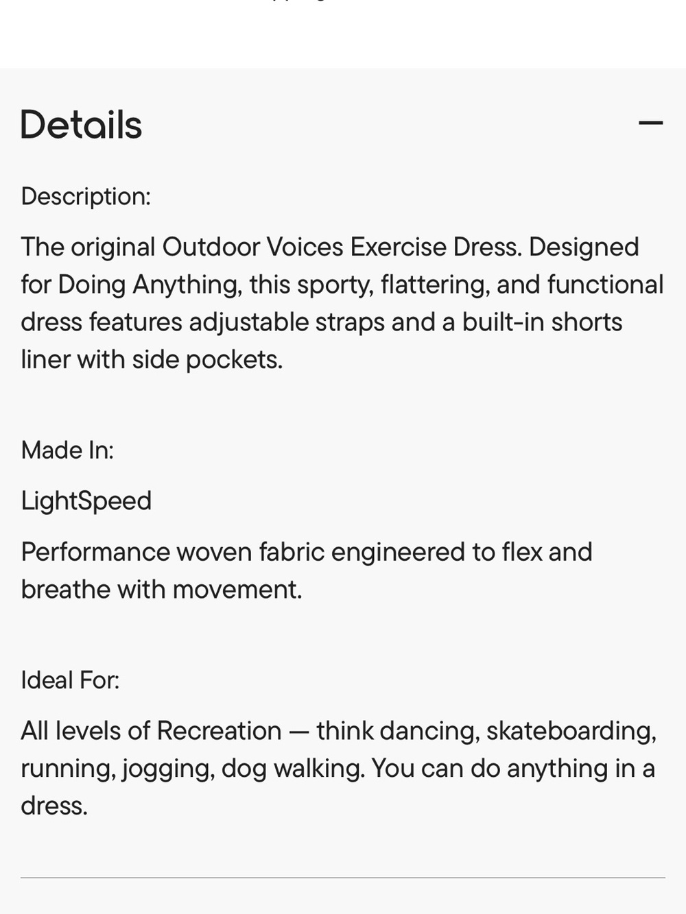 Outdoor Voices Exercise Dress - Tahoe Blue - Picture 11 of 12